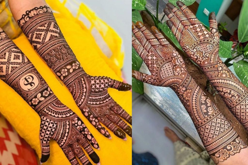 Full hand cover mehndi design