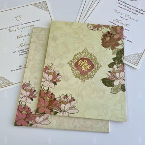 8″x10″ Pastel Texture Floral – 979