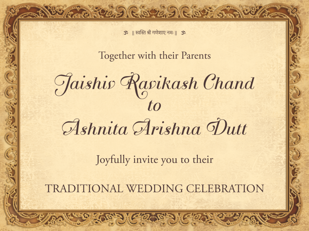 WhatsApp Ecard Video Card for Hindu Wedding Invitation 2019